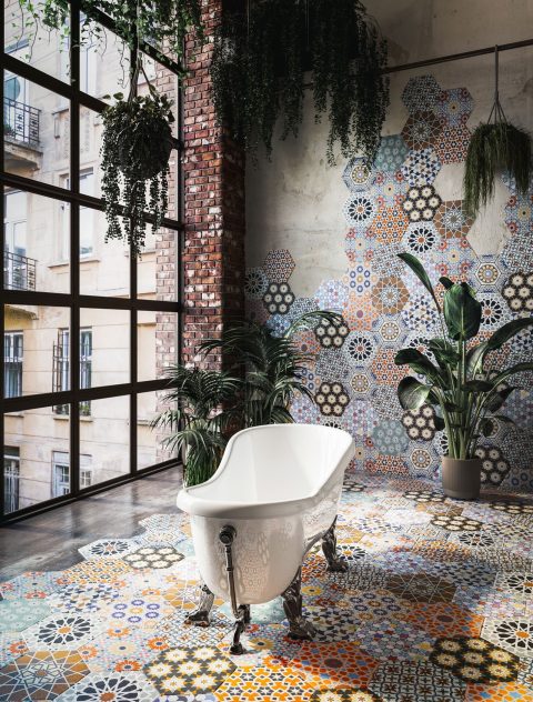 CGIFurniture - Bathroom Tile 3D Rendering